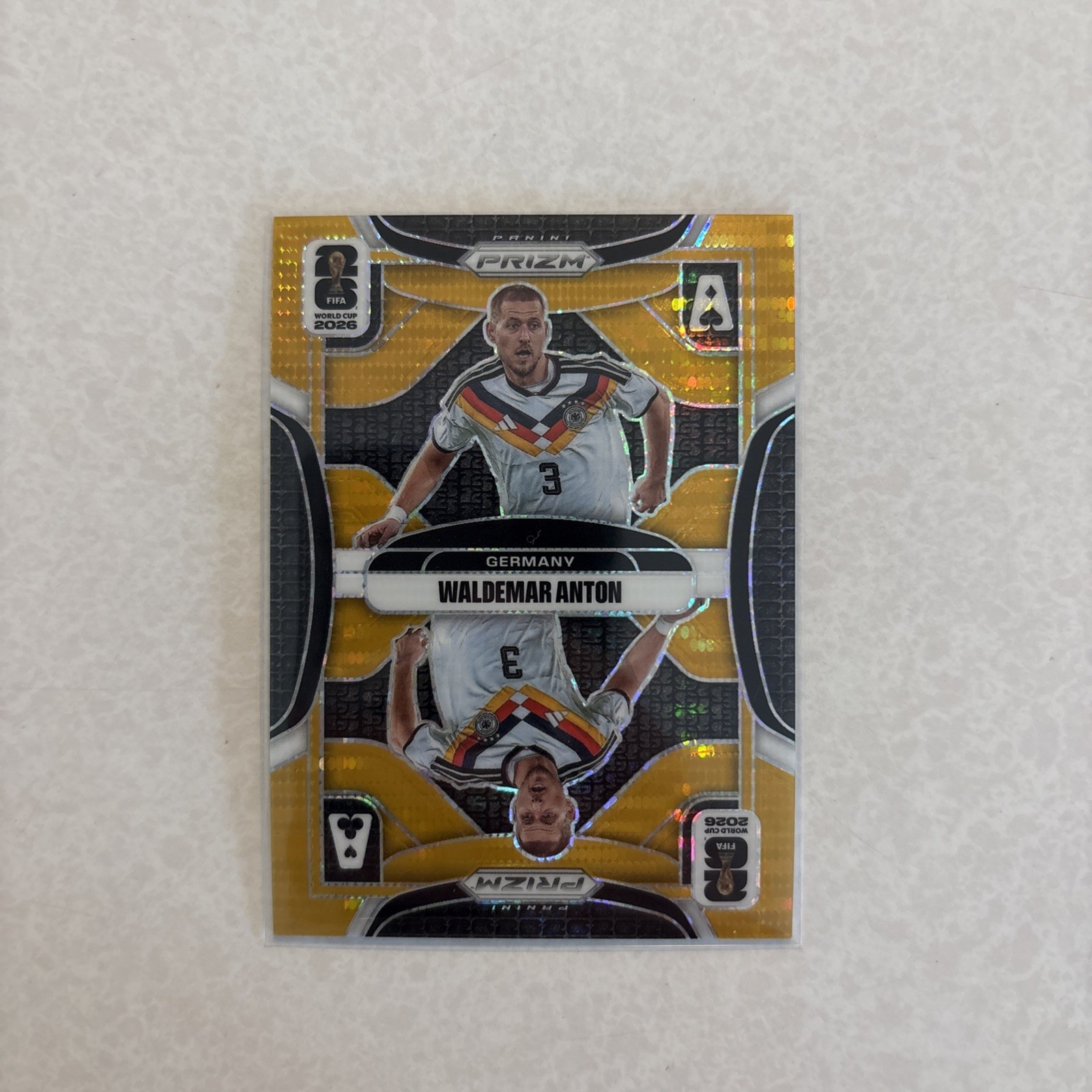 2026 Panini Prizm FIFA World Cup Waldemar Anton Aces Preferred Gold /10 Germany view 1
