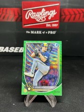 2025 Bowman Chrome Logan Henderson Green Wave Refractor /99 #92 Rookie RC