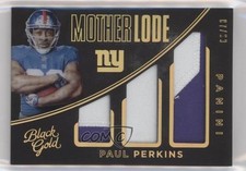 2016 Black Gold Mother Lode Triple Memorabilia Prime 7/99 Paul Perkins 17xm