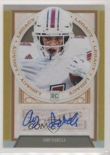 2019 Legacy Premium Edition Penmanship Gold Prizm 1/50 Andy Isabella Auto uk2