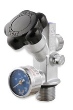 16137nos Nos Super Hi-flo Bottle Valve With Blue Face Gauge
