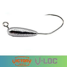 Tube Skirt Tapered Fishing Jig UnPainted Victory V Loc Hook 100 Pack New