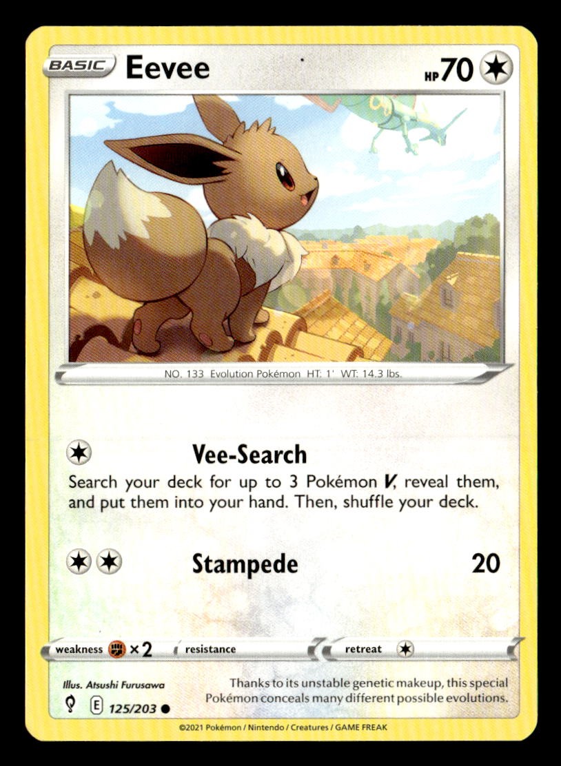 Pokemon Eevee #125/203 tcg Near Mint or Better