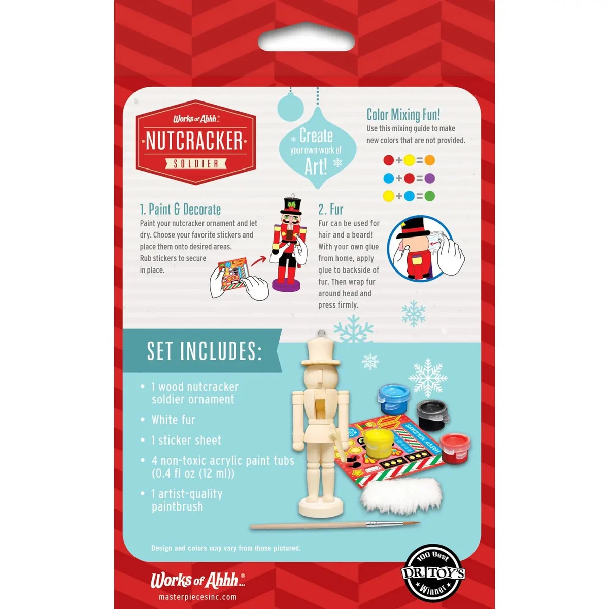 Works of Ahhh - Kit de pintura madera adorno soldado cascanueces