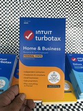 2025 TurboTax Home  Business Tax FedState Win11Mac,Physical key card,Ships USPS