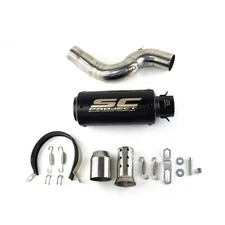 For Kawasaki Ninja ZX6R ZX636 2004-2008 Black Muffler Exhaust Link Pipe Slip on