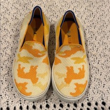 Rothy's Kids Slip-On Sneakers K 11 - Yellow and Orange Camo