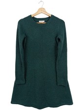 SHRINKING VIOLET Pulloverkleid Damen Kleid Gr. DE 36 dunkelgrün Casual-Look