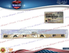 Rear Lettering Emblem Logo Matt Black ⭐OEM⭐ 2024-25 Hyundai Santa Fe 86310P6100