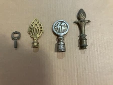 4 Brass Lamp Finials