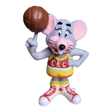 Vintage Pizza Time Theatre Chuck E Cheese with Basketball PVC Figure 1986