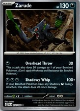 Zarude 056/084 Rare Pitch Black Pokemon Reverse Holo TCG Card