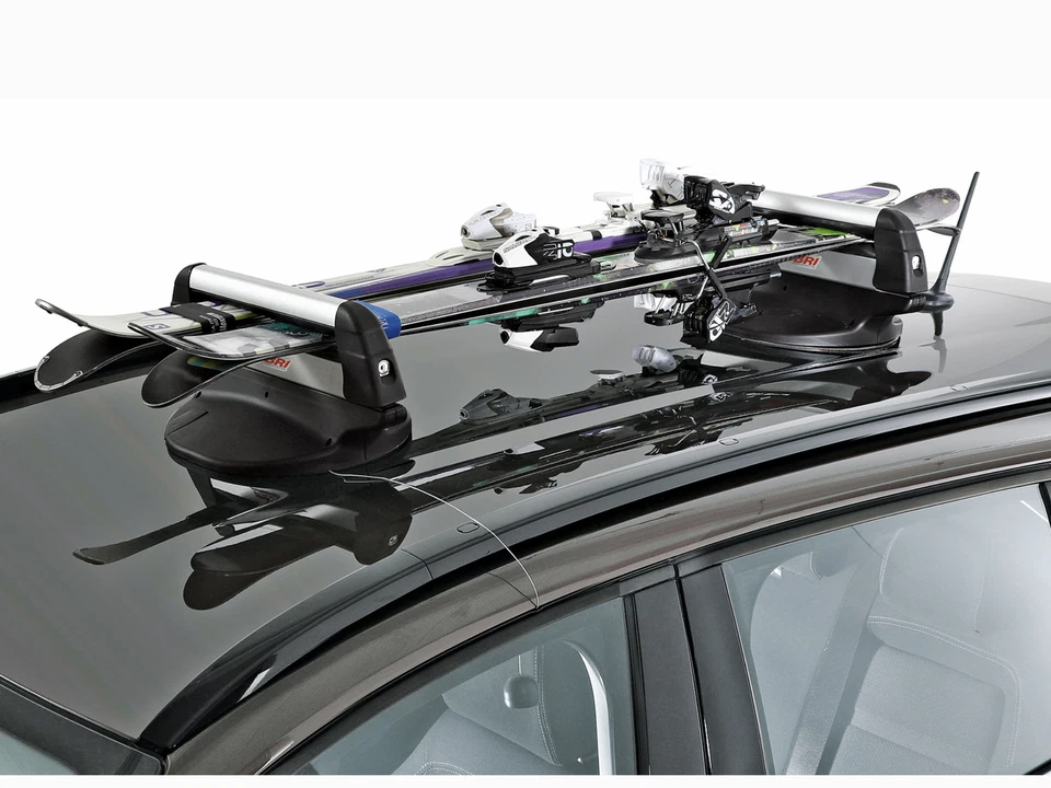 PORTASCI PORTA SCI E SNOWBOARD MAGNETICO UNIVERSALE DA TETTO CON ANTIFURTO HUSKY - Immagine 2 di 4