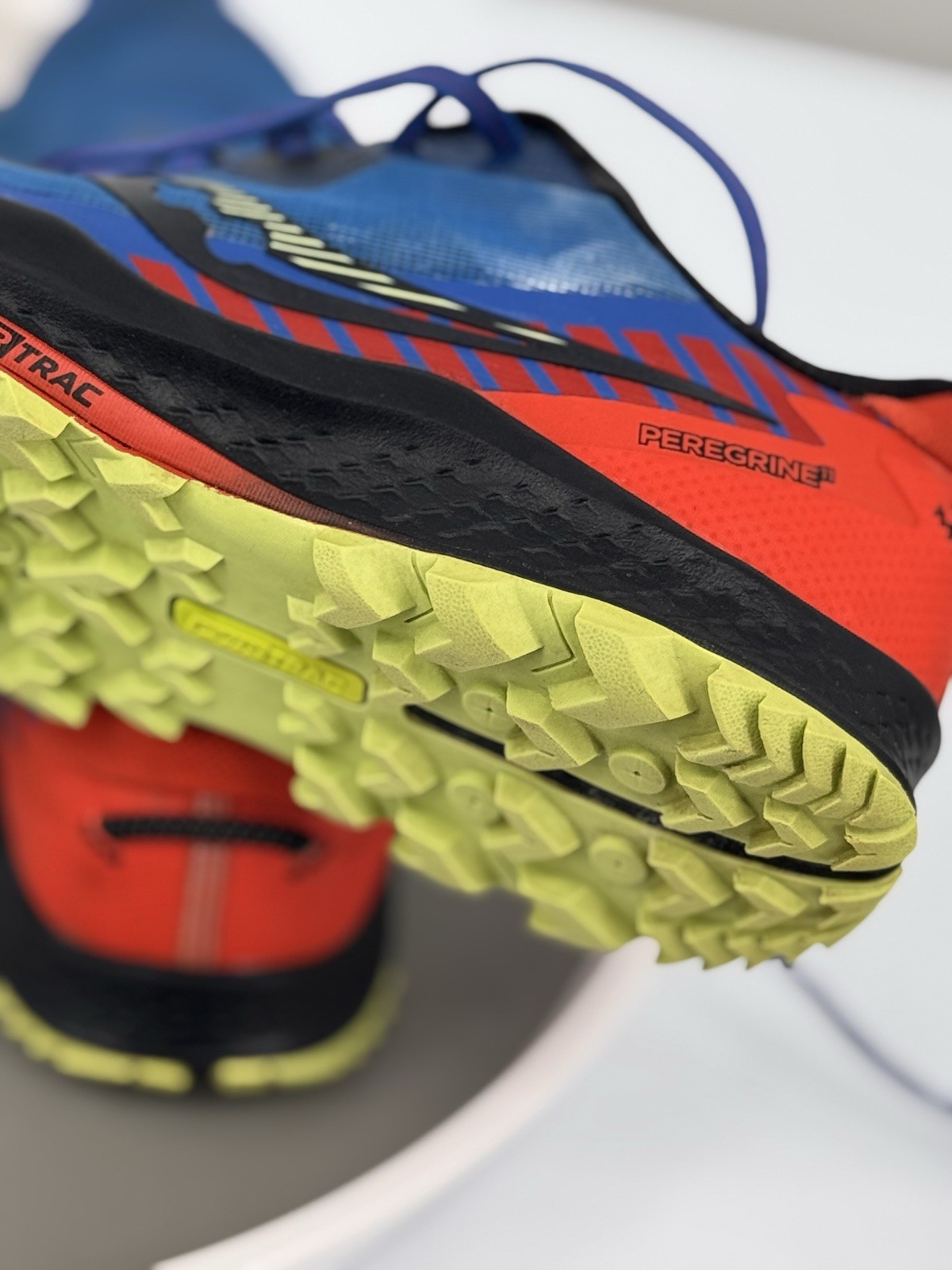 mens Size 8 women’s size 9.5  - Saucony Peregrine 11 Blue Red trail Running thumbnail 7