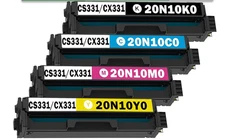20N10 Toner for Lexmark CS331 CX331 CS431 CX431 w/ Chip 4-Color COMBO BCMY NEW