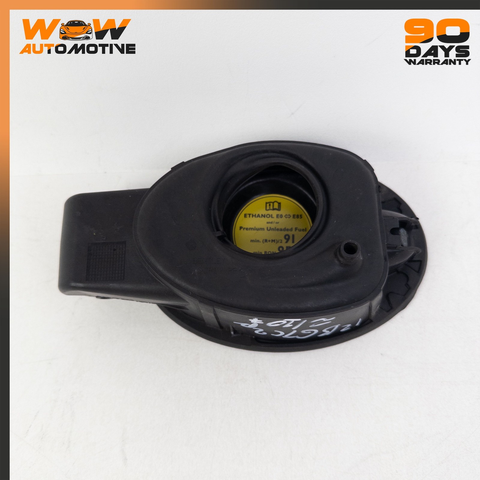 12-17 BENTLEY CONTINENTAL GTC REAR FUEL FILLER GAS TANK DOOR FLAP LID BLACK OEM