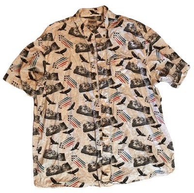 Redhead Men s 2XL Mount Rushmore Bald Eagle Patriotic USA Flag Shirt