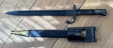 Simson & Co Suhl. German Bayonet W/ Brass & Leather Sheath
