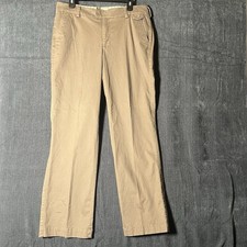 Dockers Favorite Fit Women's Size 14 M Khaki Chino Pants Straight Leg Tan 14M