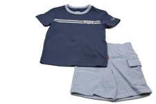 Levi's Little Boys Graphic T-shirt and Shorts 2-piece Outfit Set size 4-7