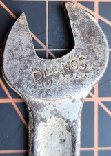 Vtg Billings Vitaloy M-1721 Double Open End Wrench 3/8 x 5/16 USA Alloy Steel