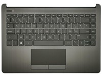 Hp 14-DK 14-CF 14-DF Palmrest Abdeckung Tastatur Belgien Aschesilber L24818-A41
