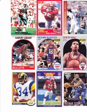 VINTAGE OKLAHOMA SOONERS 9 CARD LOT- MOOKIE BLAYLOCK RC + HARVEY GRANT RC + CASE