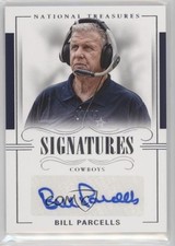 2017 Panini National Treasures Signatures 44/49 Bill Parcells Auto HOF 0v3