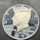1996 S SILVER PROOF KENNEDY HALF DOLLAR COIN SAN FRANCISCO Actual Coin