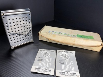 Vtg Slice-a-Slice Ace Mfg Stainless Steel Bread Slicer MCM 1950s