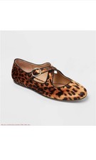A New Day Women's Tasmin Leopard Print Flats. Size 11