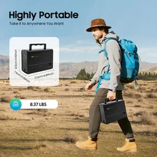 Solar Inverter, Power Generator, Solar Generator with Bulbs & Solar Panel