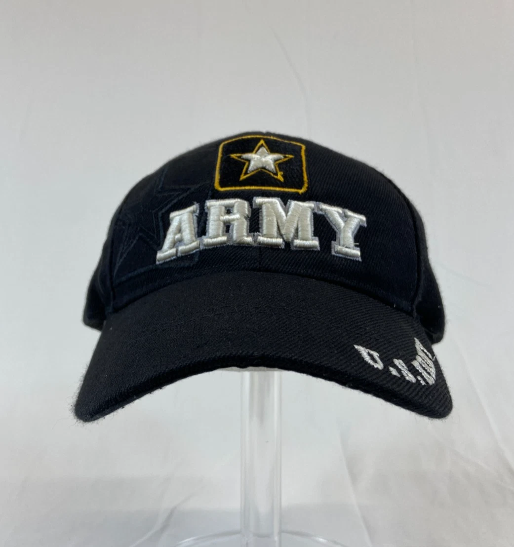 US Army Baseball Cap Strapback Hat Star Military Black Outdoor Classic America