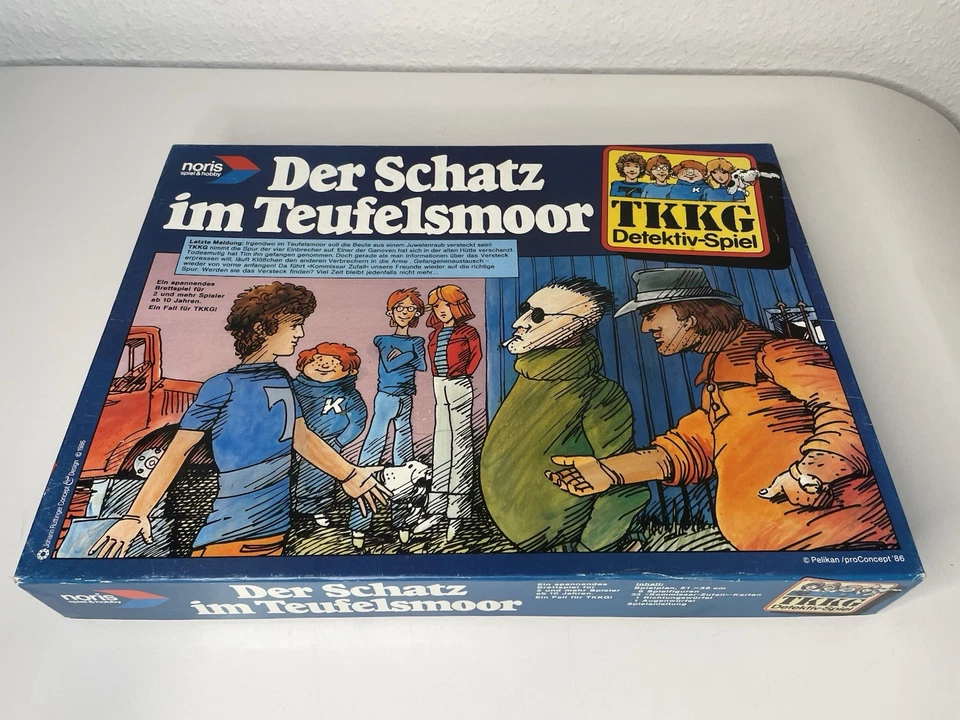 TKKG Brettspiel, Der Schatz Im Teufelsmoor,Noris,1986 - Bild 1 von 4