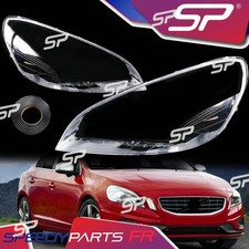 For Volvo S60 V60 2011-2013 A Pair Front Headlight Lens Shell+Sealant Glue