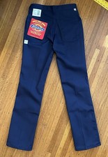 Vintage Dead Stock Dickies Navy Twill Mens Jeans 29X32 Made In USA NOS NWT 70s