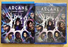NEW ARCANE LEAGUE OF LEGENDS SEASON TWO BLU RAY WITH SLIPCOVER SLEEVE
