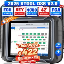 USED XTOOL D8S V2.0 Bidirectional E.CU Coding...