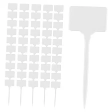 50 Pcs Large Plastic Plant Labels, 5.9 Inches Large Garden Markers, Plastic 