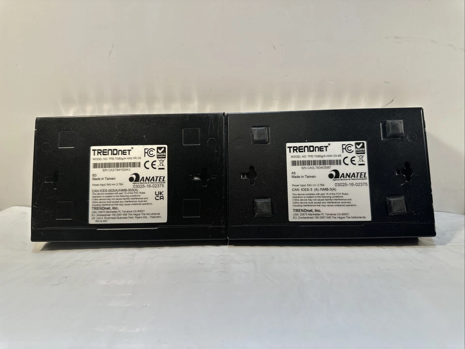 Lot Of 2 TRENDnet TPE-TG80g/A H/W:V4.1R 8-Port Gigabit Switch/No Ac Adapter - Image 4 of 4