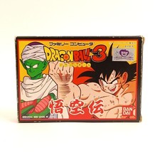 Used Dragon Ball 3 Gokuden Famicom FC Game Japan CIB Boxed Tested Anime Classic