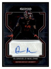 2023 Panini Prizm Draft Picks DeAngelo Malone Autograph