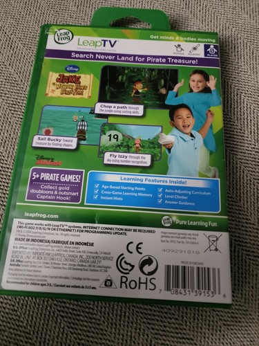 Juego de aprendizaje LeapFrog Jake & The Neverland Pirates Edades 3-5 (LeapTV) con manual - Imagen 2 de 3