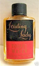 Vintage Fuller Brush Leading Lady Toilet Water Perfume Bottle Old Store Stock