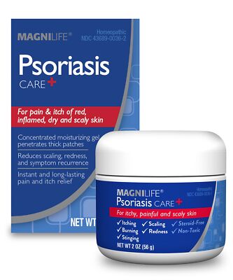 MagniLife Psoriasis Care Gel Natural Relief for Itchy Scaly Skin 4 oz