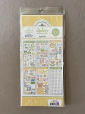 “Spring” Sticker Value Pack, Includes 6 Acid Free Cardstock Sticker Sheets, New!
