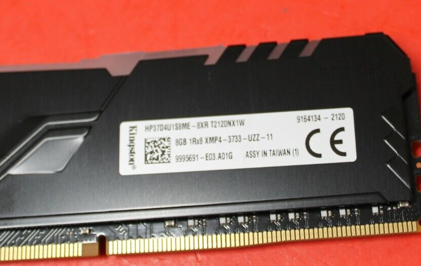 HP Kingston HyperX Fury RGB 8GB DDR4 PC4-29800 3733MHz OMEN