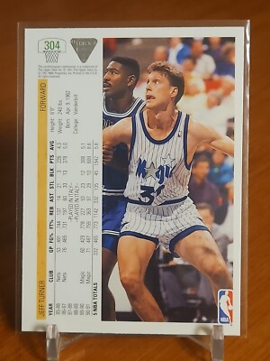 1991-92 Upper Deck Basketball Card Jeff Turner Orlando Magic #304