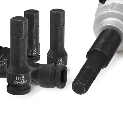 CoCud H16 Hex Bit Socket – 1/2” Drive, 16mm, Chrome Molybdenum Steel, Impact Grade, For Socket Head Bolts