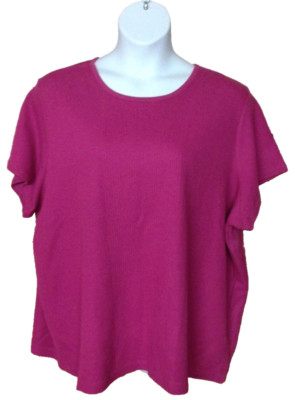 WOMEN'S ESSENTIALS BY MAGGIE SHORT SLEEVE TOP-SIZE: 30/32W 626